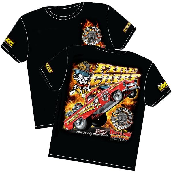 Aeroflow Performance Small Aeroflow Firechief' Wheelstander T-Shirt RTFIRE-SMALL SR
