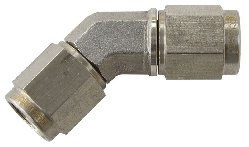Aeroflow Performance Stainless Steel Aeroflow 45° Female Swivel Coupler -4AN AF132-04SS SR