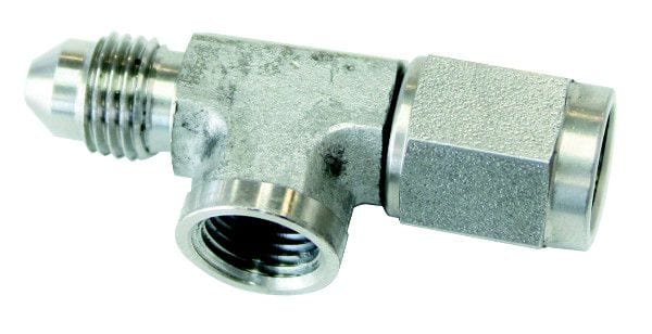 Aeroflow Performance Stainless Steel Aeroflow Straight -3AN Female to Male with 1/8" NPT Port AF140-03-SS SR