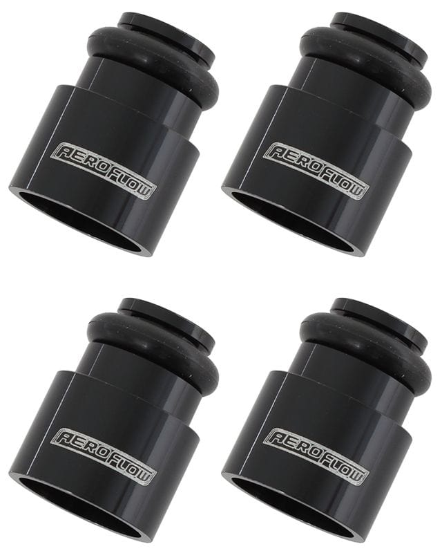 Aeroflow Performance Suit 14mm Fuel Rail With 14mm Injector, 12mm High (4 Pack) Aeroflow Fuel Injector Adapter AF64-2887 SR