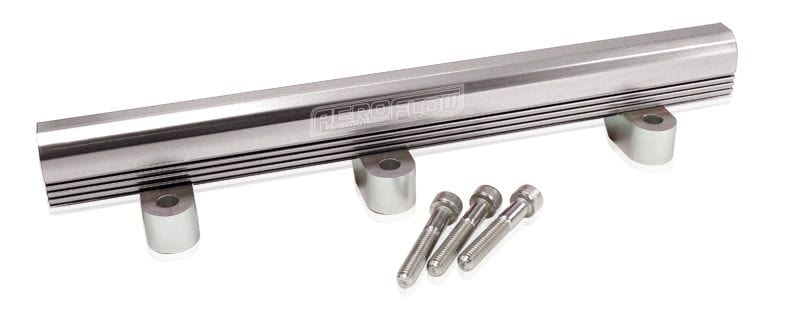 Aeroflow Performance Suit 14mm Full Length Fuel Injectors, -8ORB Ports Aeroflow Mitsubishi Evolution 1-3 4G63 Billet EFI Fuel Rails - Blue AF64-2078 SR
