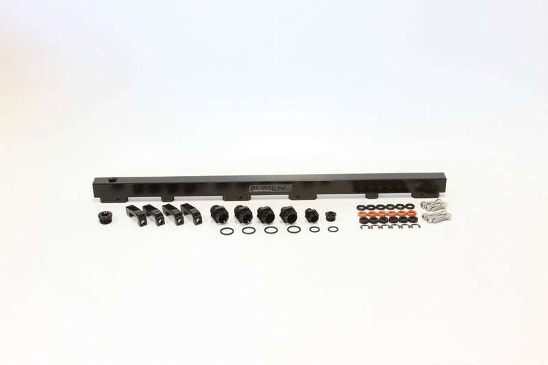 Aeroflow Nissan RB30 Billet EFI Fuel Rail - Black AF64-2012BLK
