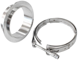 Aeroflow Boosted Turbine Outlet 4.61" O.D Stainless Steel V-Band Kit AF8080-1026