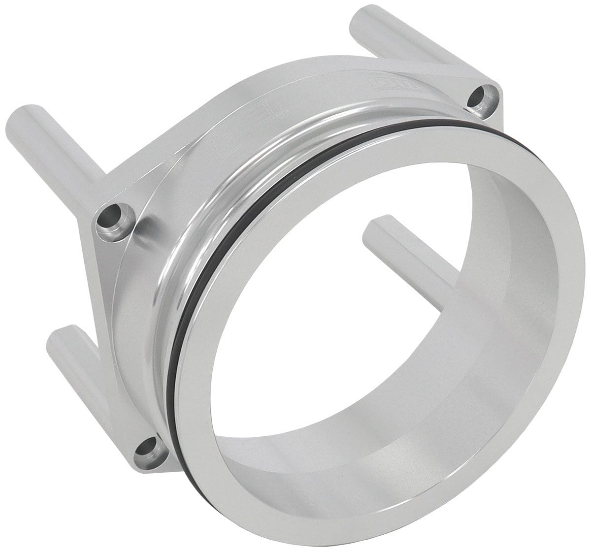 Aeroflow Performance Suit AF64-2272 and AF64-2272BLK Throttle Body Aeroflow 95mm Throttle Body Intercooler Adapter - Silver Finish AF64-2272 SR
