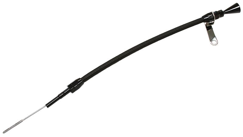 Aeroflow Performance Suit Chevy LS Series Aeroflow Stainless Steel Flexible Engine Dipstick - Black AF64-2111BLK SR