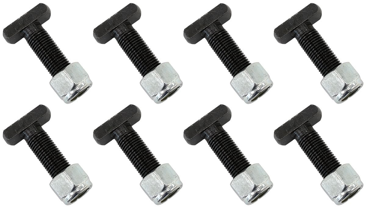 Aeroflow Performance Suit Ford 9", 3/8" x 1-1/2" Overall Length (8 Pack) Aeroflow Axle Housing T-Bolts & Nuts AF5072-1000 SR
