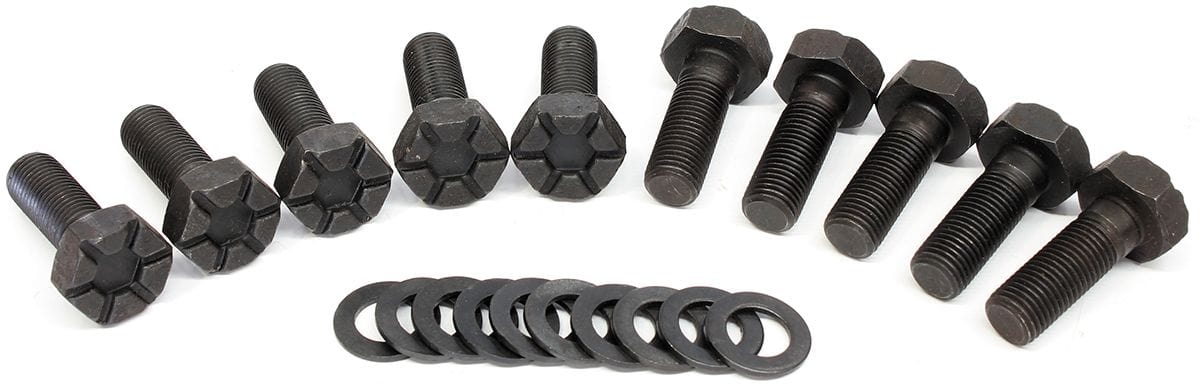 Aeroflow Performance Suit Ford 9", 7/16" Thread x 31.5mm (1-1/4") UHL pack of 10 Aeroflow Ring Gear Bolts AF5075-1012 SR