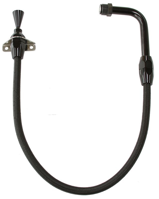 Aeroflow Performance Suit Ford C4 Pan Fill, Firewall Mount Aeroflow Hi-Tech Black S/S Transmission Dipstick AF72-2503BLK SR