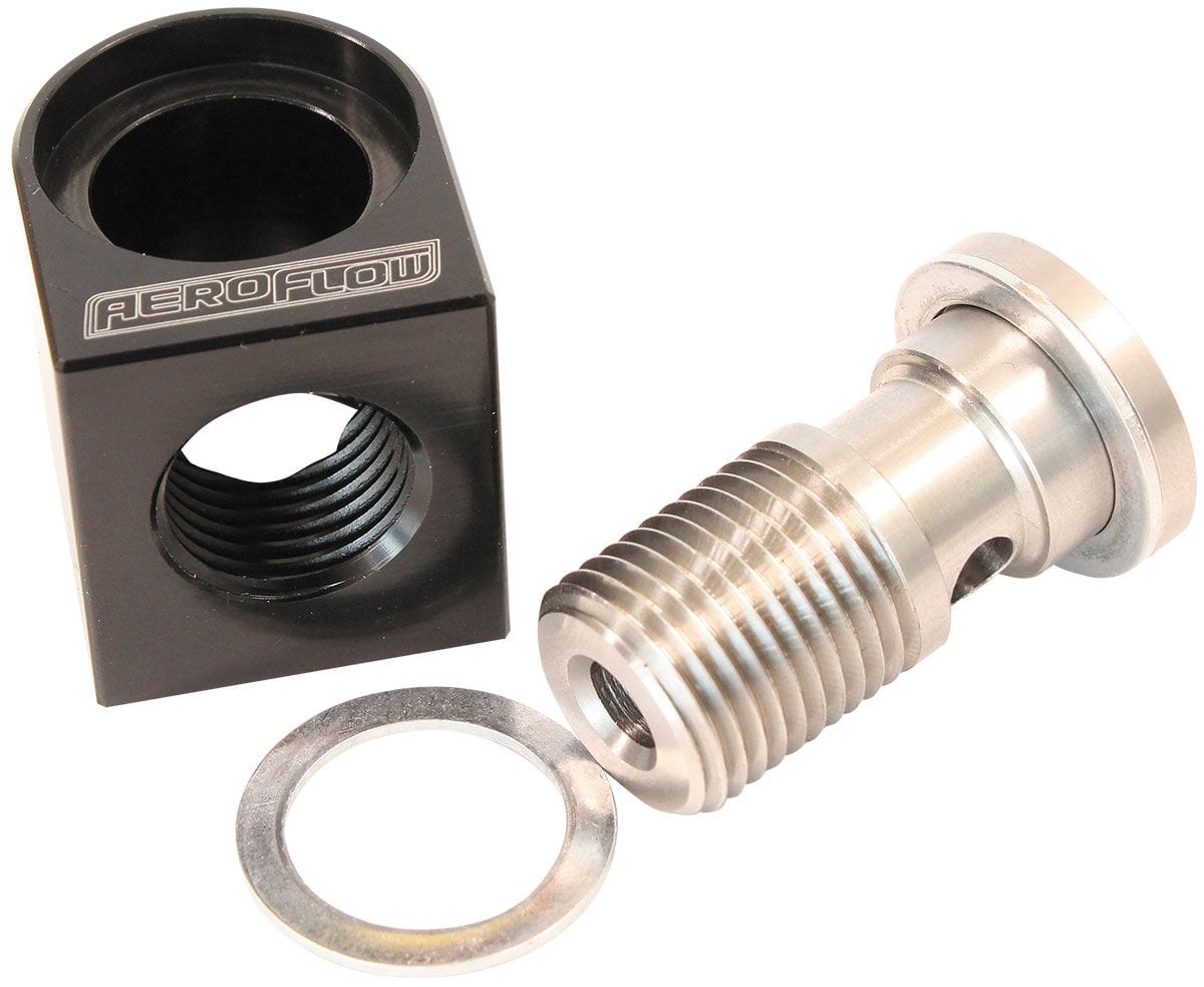 Aeroflow Performance Suit GM Factory M16 Oil Pressure Senso r Aeroflow GM LS Billet Valley Plate Banjo Oil Pressure Adapter AF77-5017 SR