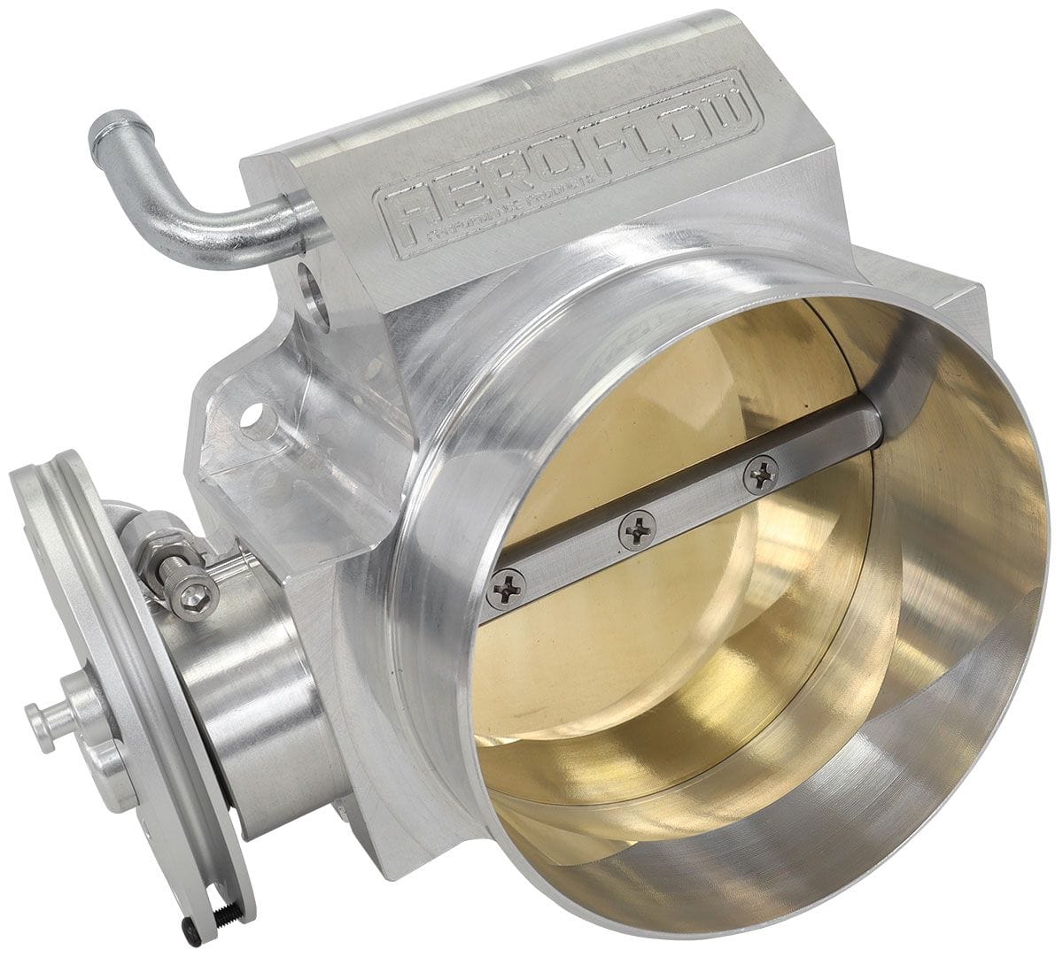 Aeroflow Performance Suit GM LS Series. Uses Standard Idle & TPS Aeroflow Billet 105mm Throttle Body - Polished Finish AF64-2270 SR