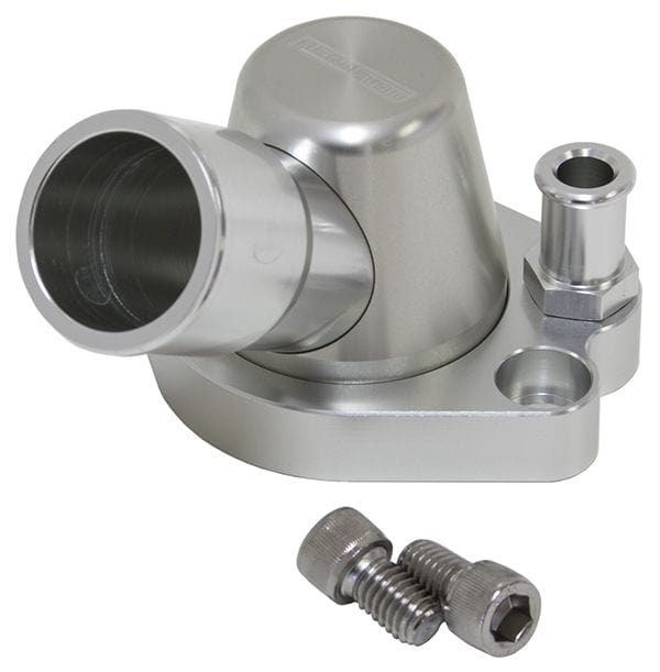 Aeroflow Performance Suit Holden 253-308, with optional heater outlet, Swivel Aeroflow Billet Thermostat Housing - Silver AF64-2091S SR
