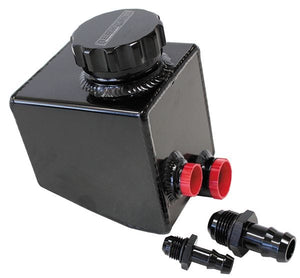 Aeroflow Fabricated Aluminium Power Steering Reservoir - Black Finish AF77-1020BLK