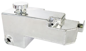 Aeroflow Fabricated Radiator Overflow Tank - Polished AF77-1024