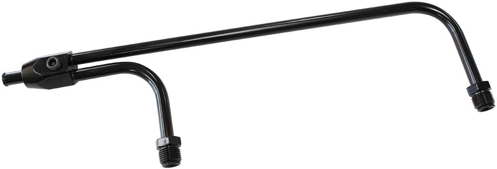 Aeroflow Performance Suit Holley Double Pumper, 9-5/16" between inlets, 3/8" tube diameter Aeroflow Black Steel Holley Fuel Line AF30-4150BLK SR