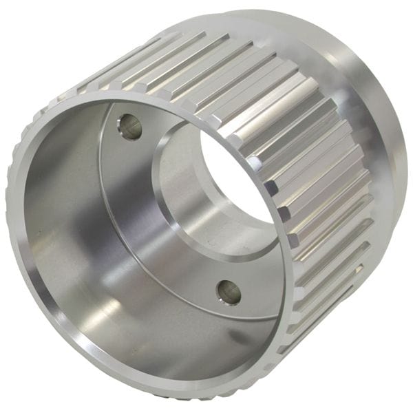Aeroflow Performance Suit SB & BB Chevy with Long Water Pump Aeroflow Gilmer Drive Crankshaft Pulley - Silver Finish AF59-3001C SR