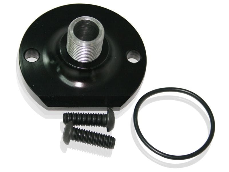 Aeroflow Performance Suit Small Block Chevy Aeroflow Billet Oil Bypass Eliminator Mount - Black AF64-2055BLK SR