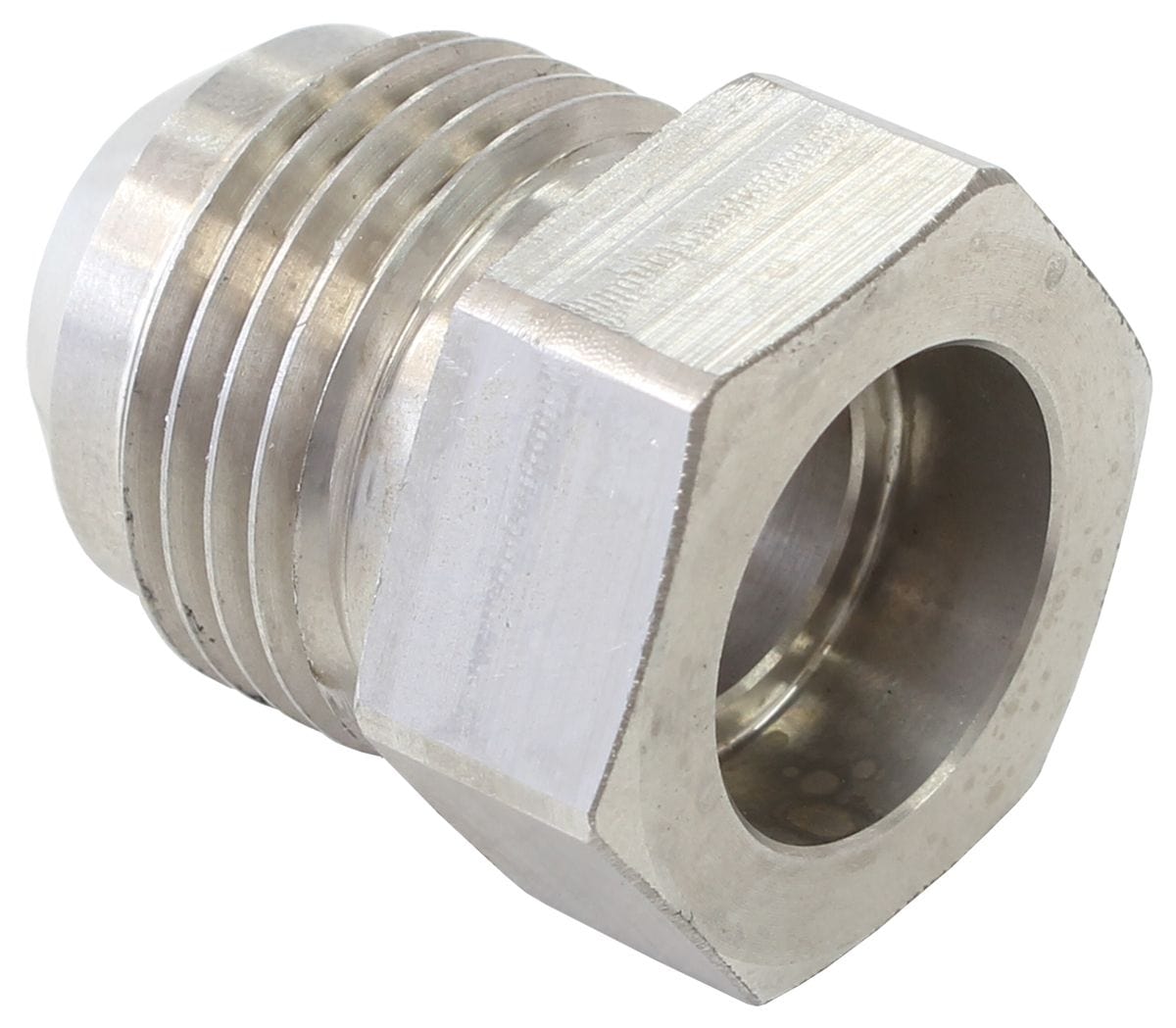 Aeroflow Performance Suits 3/8" Hardline Aeroflow Weld-On Stainless Steel Male Hex -6AN Fitting AF999-06SSH SR