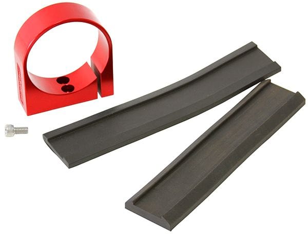 Aeroflow Performance Suits Aeroflow/Bosch 044 Fuel Pumps. Can also be used as a 2-5/8" Gau Aeroflow Single Billet Fuel Pump Bracket - Red AF64-2901R SR