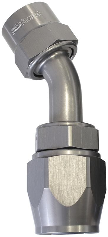 Aeroflow Performance Titanium Finish. Suits Kryptalon® Series Hose Aeroflow Kryptalon® Series Lightweight One Piece Swivel 45° Hose End -8AN AF7822-08 SR