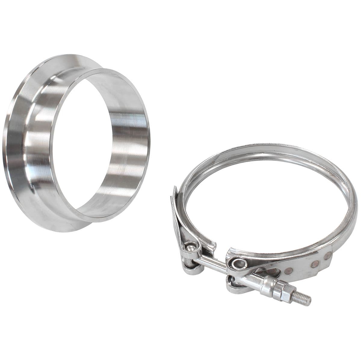 Aeroflow Performance Turbo Accessories AF8080-1020 3.33" 304 SS BOOSTED VBAND KIT TURBINE OUTLET 7375 7975 AF8080-1020 SR