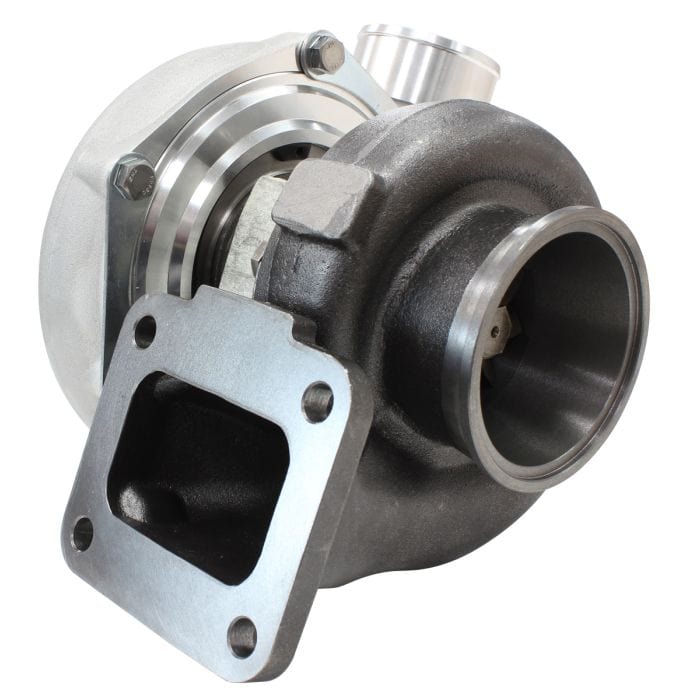 Aeroflow Performance Turbos AF8005-4022 BOOSTED 6762 T4 .82 Turbocharger 950HP, Natural Cast Finish
 External Wastegate, T4 Inlet Flange, V-Band Exhaust Flange SR