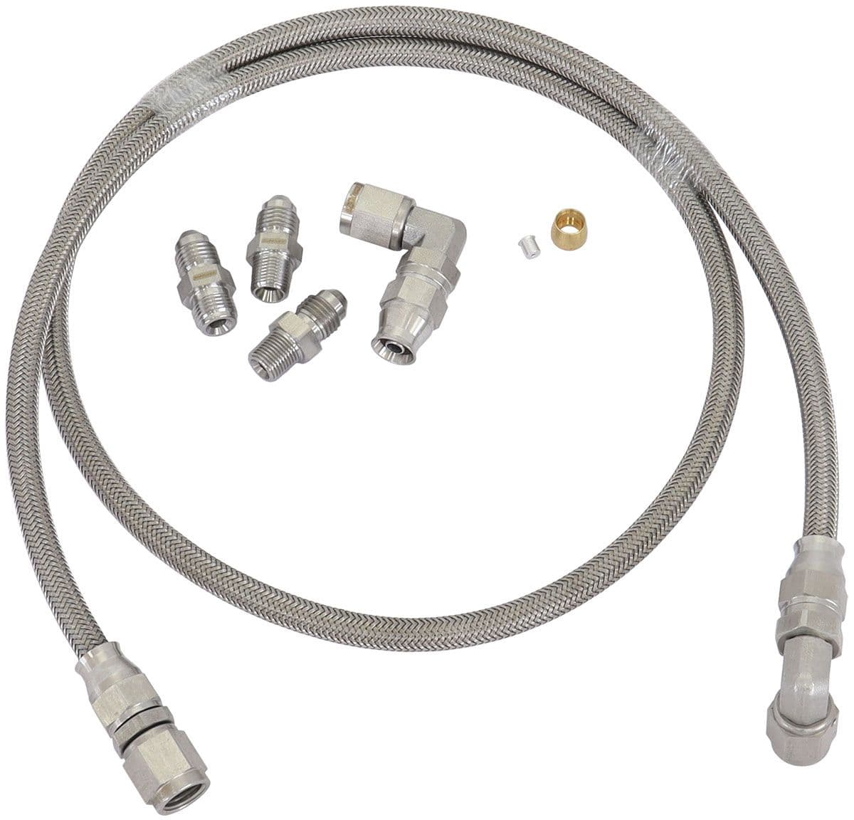 Aeroflow Performance Universal Fitment with NPT/BSP Fittings, 1m Length Aeroflow Universal -4AN Turbo Oil Line Kit AF30-1011 SR