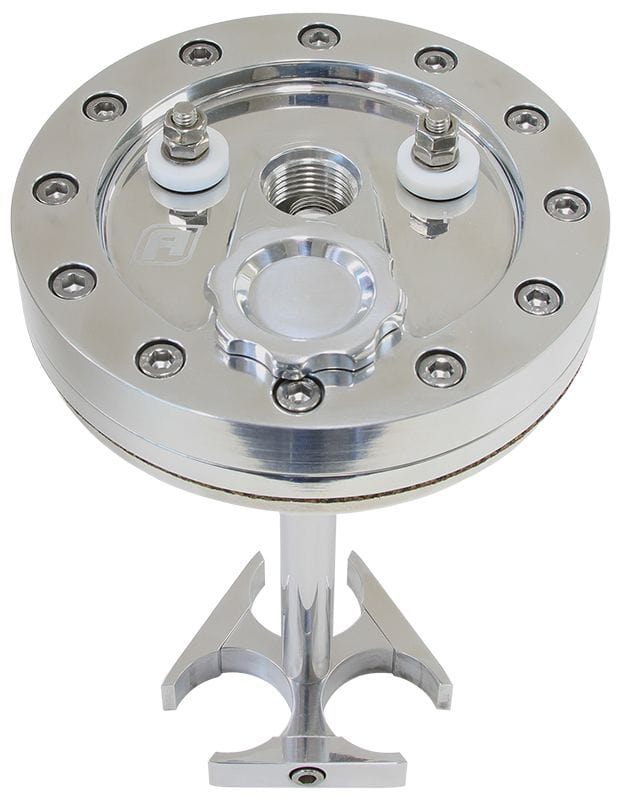 Aeroflow Performance Use With AF49-1041 Fuel Pump Aeroflow Billet Triple 39mm Fuel Pump Hanger - Polished AF64-4053 SR