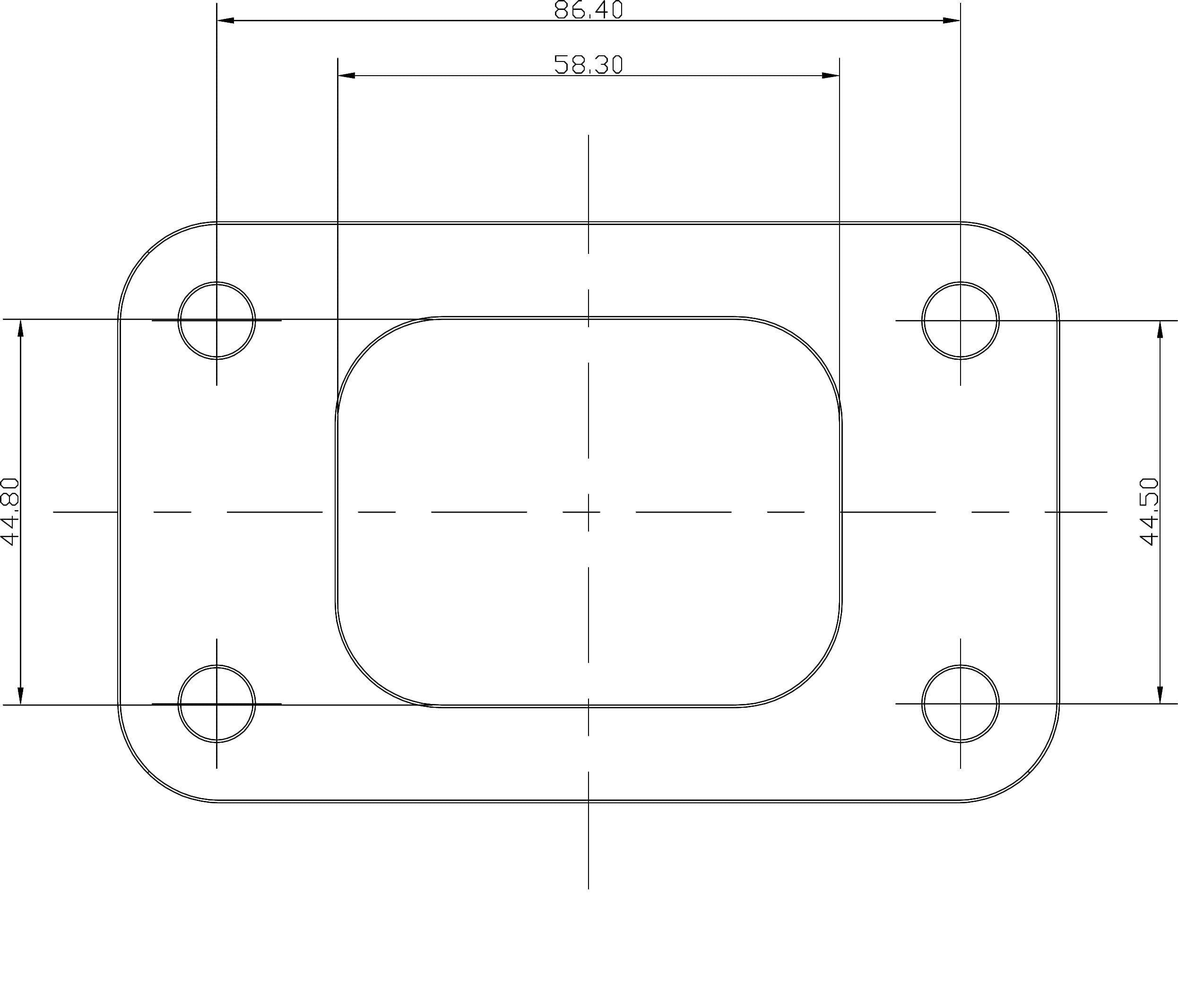 Aeroflow Performance Weld-On Suit GT30/GT35 Aeroflow T3 Stainless Steel Turbine Inlet Flange AF9551-0002 SR