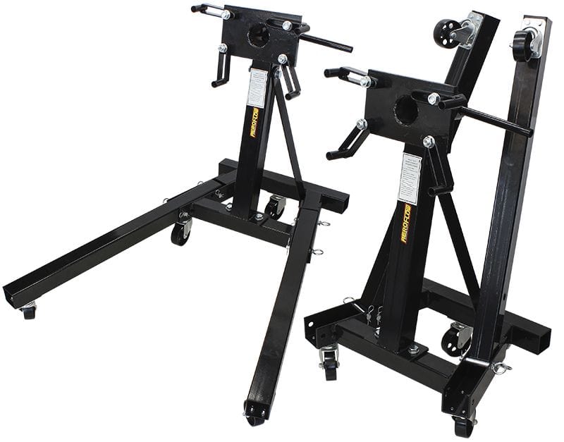 Aeroflow Performance With 5 Wheels Aeroflow 2000lb. (910KG) Heavy Duty Foldable Engine Stand AF98-2033 SR