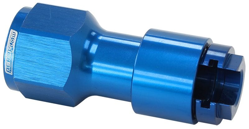 Aeroflow Performance With Female -6 ORB Aeroflow Push-On 5/16" Female EFI Fuel Fitting - Blue AF908-06-01 SR
