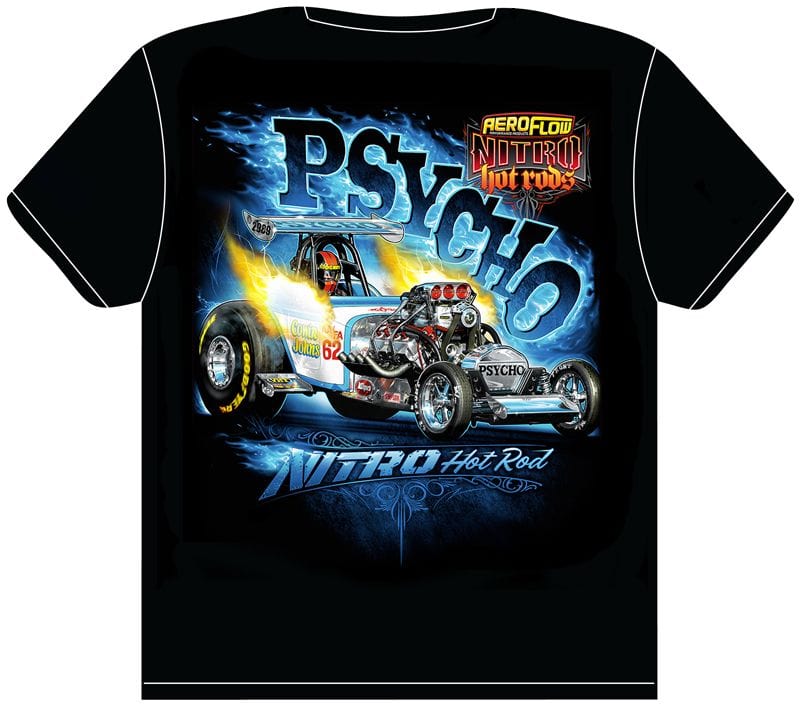 Aeroflow Performance XXX-Large Aeroflow Psycho' Nitro Hot Rod T-Shirt RTPYSCHO-XXXL SR