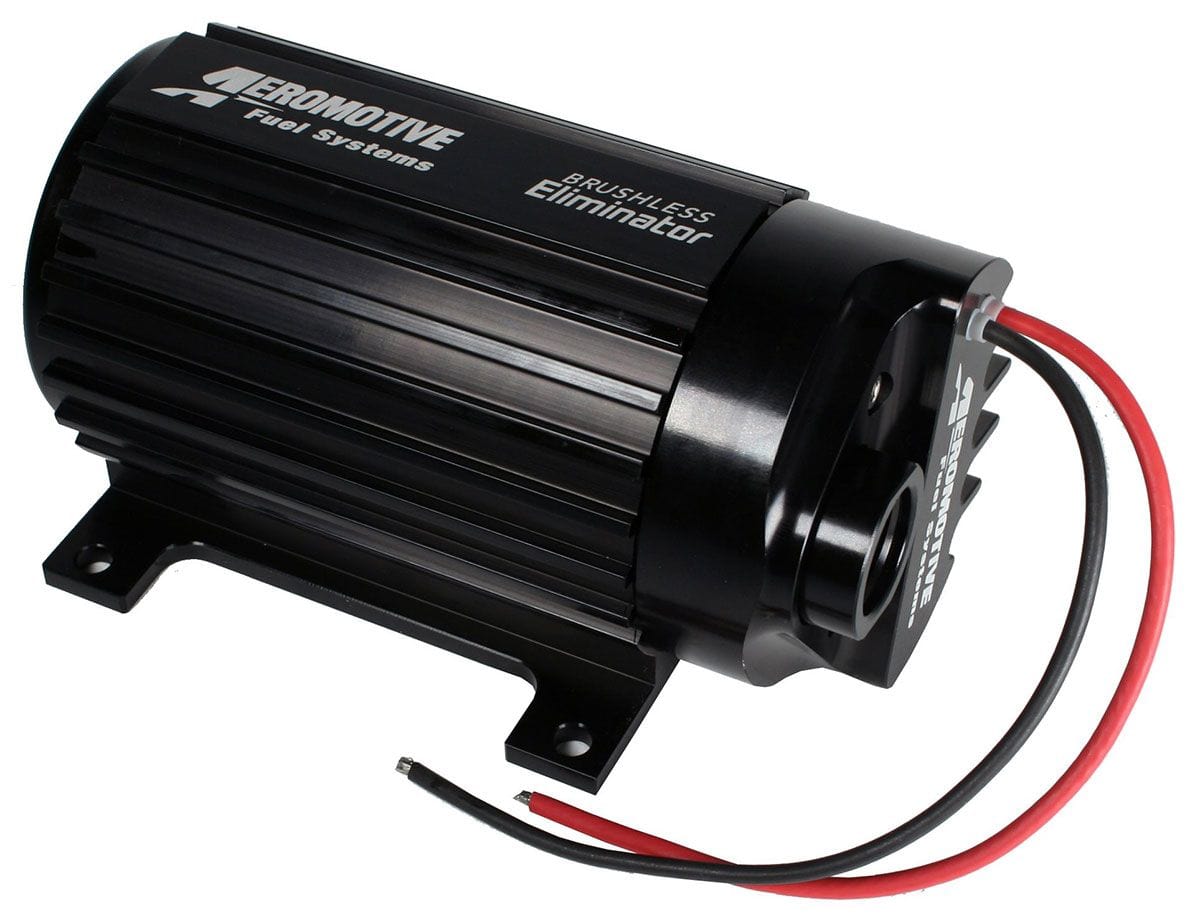 AEROMOTIVE -12 Inlet, -10 Outlet, Suit Carb & EFI Applications, External Feet Aeromotive Eliminator Brushless Fuel Pump - Signature Body ARO11184 SR