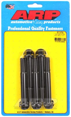 ARP 1/2" UNC x 3.750" UHL With 9/16" Socket Head ARP fasteners 5-Pack Bolt Kit, Hex Head Black Oxide AR617-3750 SR