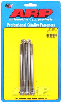 ARP 1/4" UNC x 4.500" UHL With 5/16" Socket Head ARP fasteners 5-Pack Bolt Kit, 12-Point Head S/S AR611-4500 SR