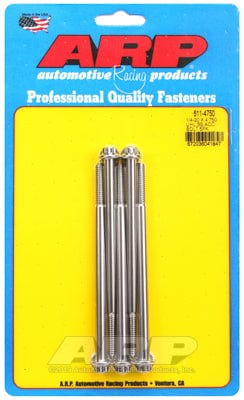 ARP 1/4" UNC x 4.750" UHL With 5/16" Socket Head ARP fasteners 5-Pack Bolt Kit, 12-Point Head S/S AR611-4750 SR