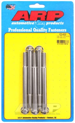 ARP 3/8" UNC x 4.500" UHL With 3/8" Socket ARP fasteners 5-Pack Bolt Kit, Hex Head S/S AR623-4500 SR