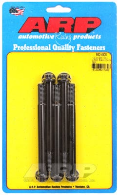 ARP 3/8" UNC x 4.500" UHL With 3/8" Socket Head ARP fasteners 5-Pack Bolt Kit, 12-Point Head Black Oxide AR642-4500 SR