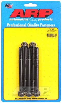 ARP 3/8" UNF x 4.250" UHL With 3/8" Socket Head ARP fasteners 5-Pack Bolt Kit, 12-Point Head Black Oxide AR742-4250 SR