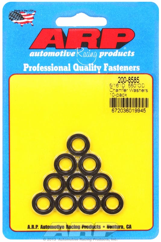 ARP 5/16" I.D, .550" O.D .095" Thick with Chamfer (10-Pack) ARP fasteners Special Purpose Washer AR200-8585 SR