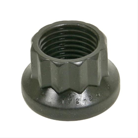 ARP 6mm X 1.00 Thread, 8mm Socket (Single Nut) ARP fasteners 12-Point Nut, Chrome Moly Black Oxide AR300-8370 SR