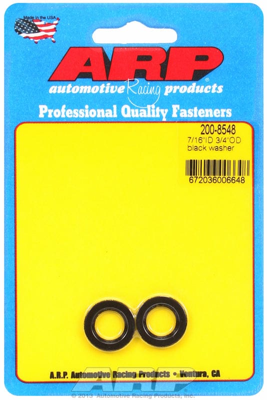 ARP 7/16" I.D, 3/4" O.D .120" Thick with Chamfer (2-Pack) ARP fasteners Special Purpose Washer AR200-8548 SR