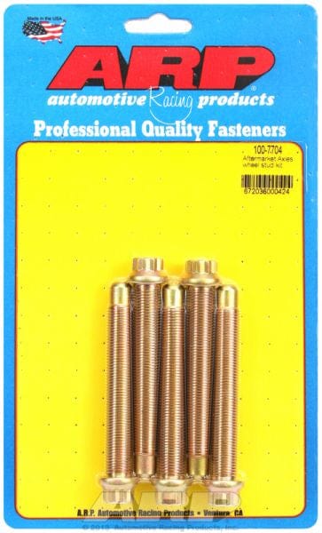 ARP fits Aftermarket Axles With 12-Point Head, 1/2" Thread (5-Pack) ARP fasteners Competition Wheel Studs AR100-7704 SR