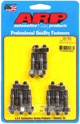 ARP fits Aluminium Valve Covers 1/4-20 Thread x 1.500" OAL (14-Pack) ARP fasteners Valve Cover Stud Kit, Hex Nut Black Oxide AR200-7604 SR