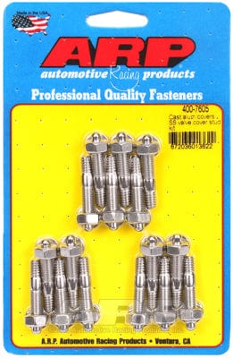 ARP fits Aluminium Valve Covers 1/4-20 Thread x 1.500" OAL (16-Pack) ARP fasteners Valve Cover Stud Kit, Hex Nut S/S AR400-7605 SR