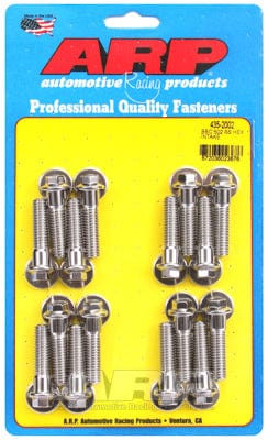 ARP fits BB Chev 502, 1.500" UHL ARP fasteners Intake Manifold Bolt Kit, Hex Head S/S AR435-2002 SR