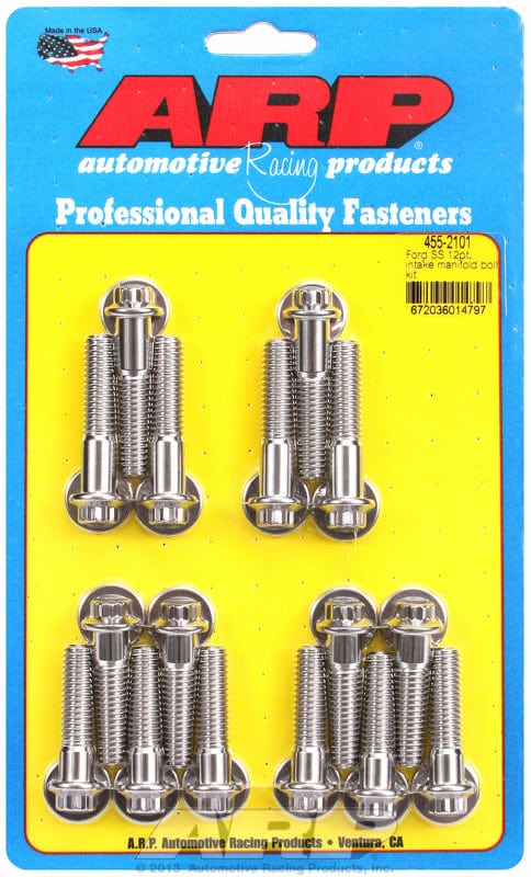 ARP fits BB Ford 429-460 ARP fasteners Intake Manifold Bolt Kit, 12-Point Head S/S AR455-2101 SR