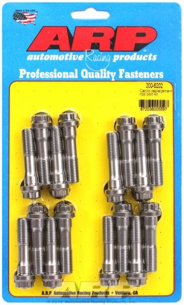 ARP fits Carrillo Rods & General Replacement Application, 7/16" Thread X ARP fasteners Conrod Bolt Set AR200-6202 SR