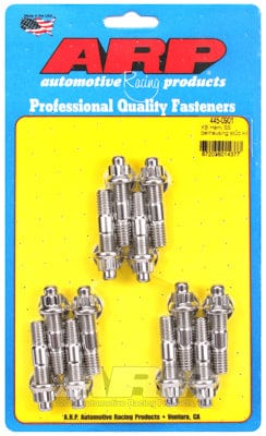 ARP fits Chev, Chrysler KB Hemi, 3/8" Thread x 2.000" OAL ARP fasteners Bellhousing Stud Kit, 12-Point S/S AR445-0901 SR