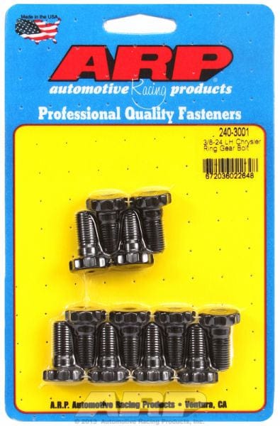 ARP fits Chrysler 7-1/4" & 8-3/4" Diff (1972 & Earlier) .390" Grip ARP fasteners Ring Gear Bolt Kit AR240-3001 SR