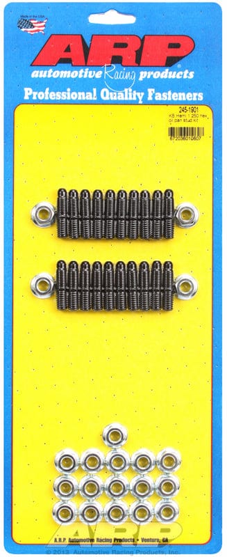 ARP fits Chrysler KB Hemi 1.300" UHL ARP fasteners Oil Pan Stud Kit, Hex Head Black Oxide AR245-1901 SR